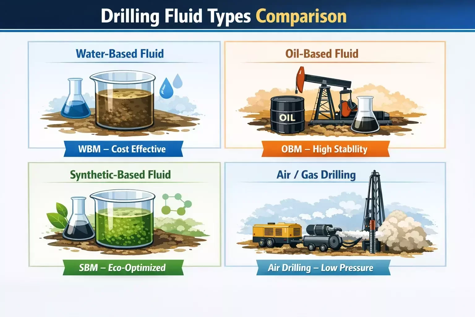 What are drilling fluids : types, composition & uses